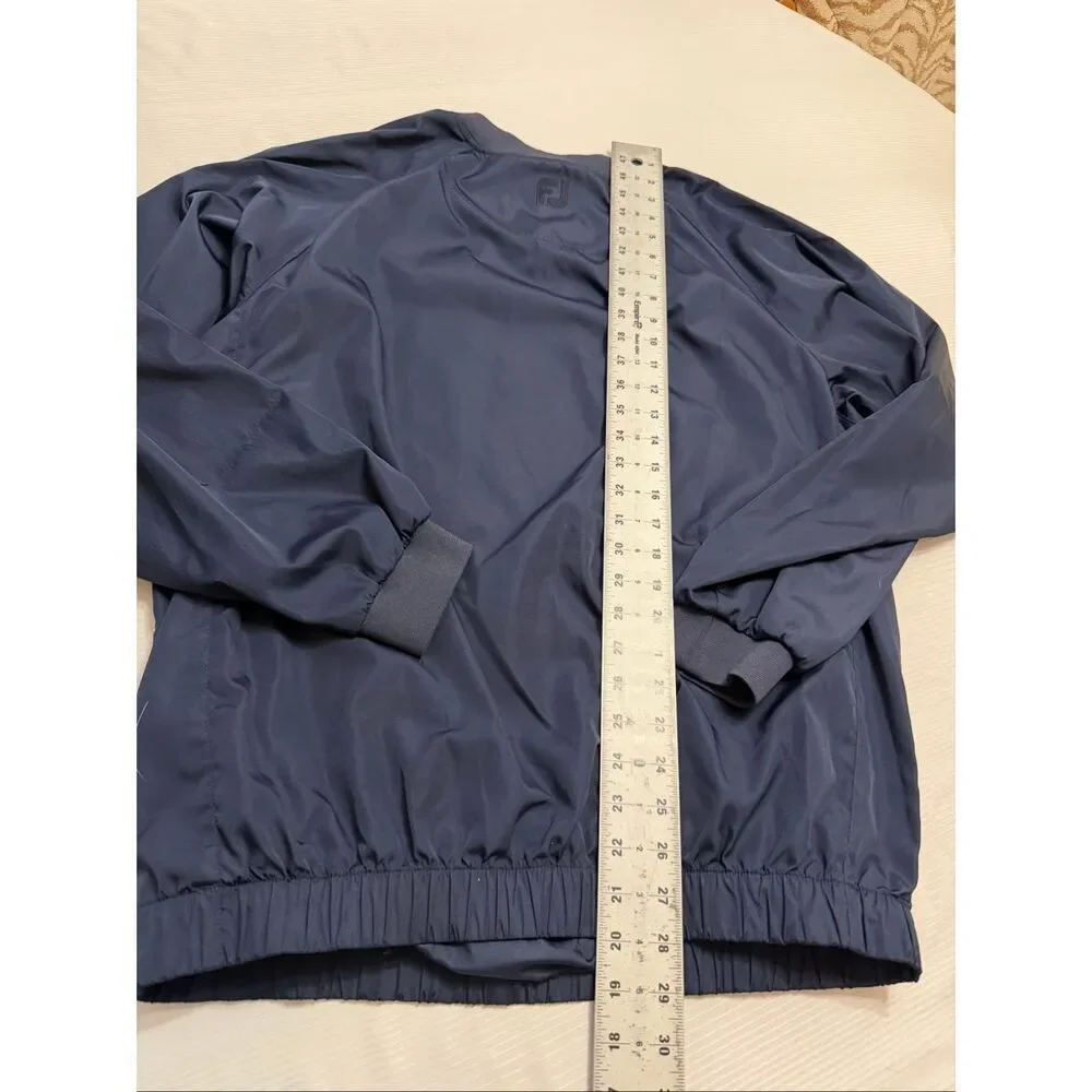 FootJoy Navy Blue Golf Pullover Windbreaker Size Medium